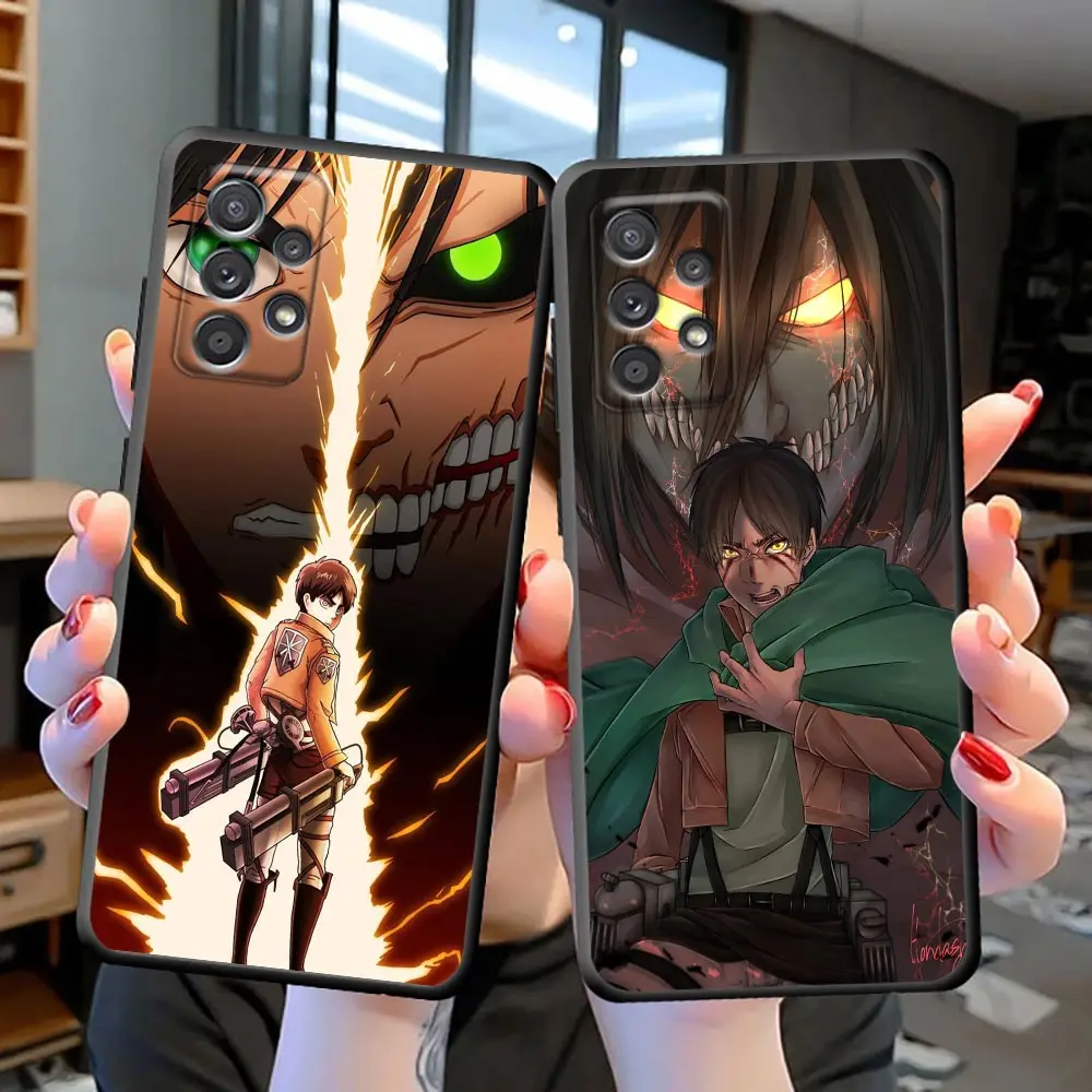 

Funda Coque S23 Case For Samsung S23 S22 S21 S20 FE S10 S10E LITE S9 S8 PLUS ULTRA 5G Case Para Eren Yeager A-Attack on Titan