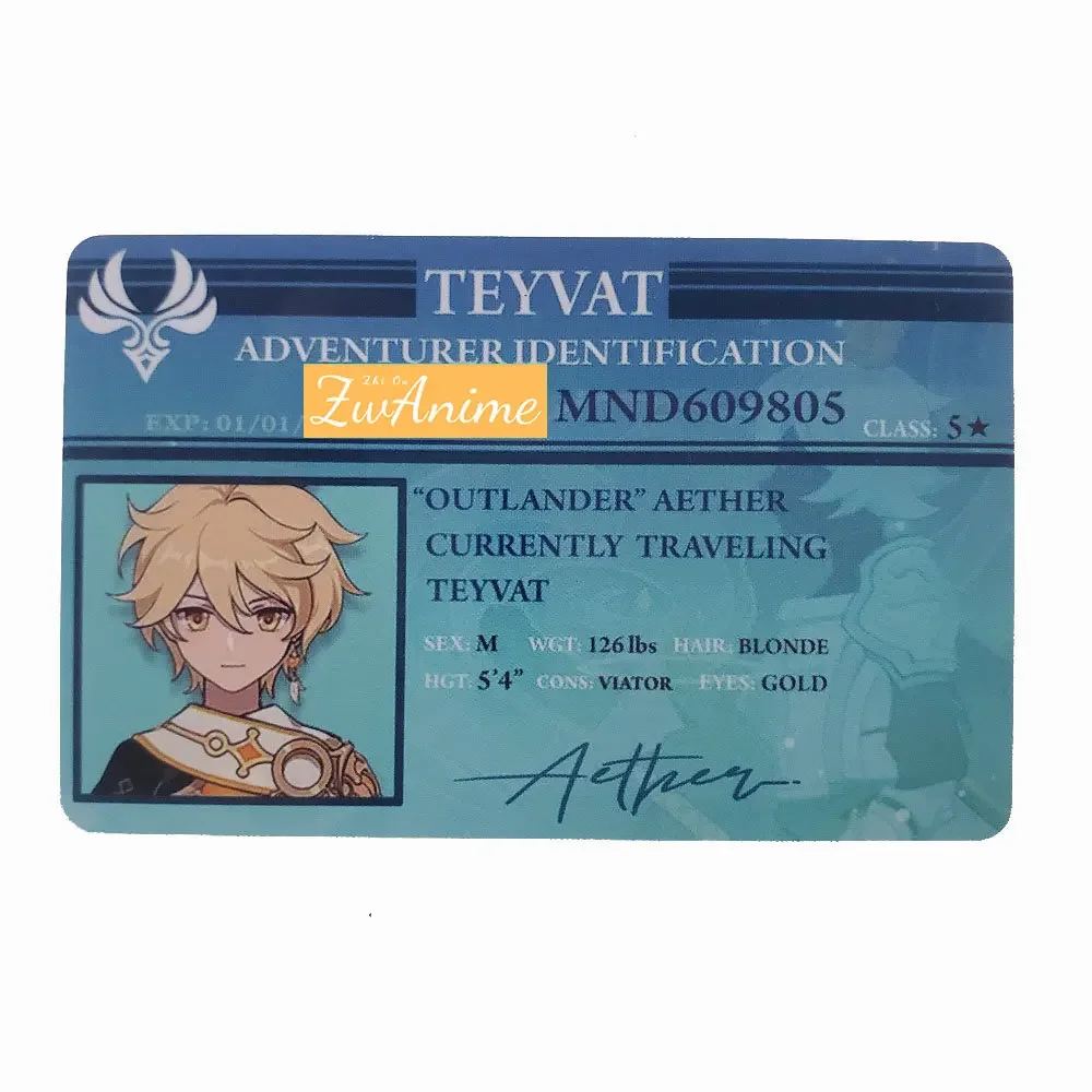 

Коллекционная карта ПВХ Genshin Impact ZouZHan