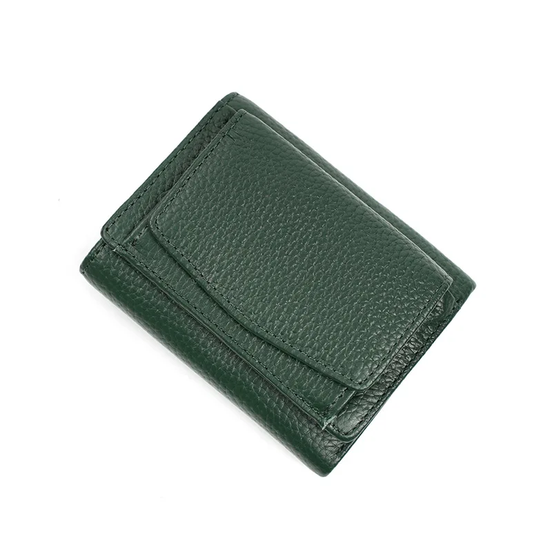 

Маленький женский кошелек из воловьей кожи с Rfid-защитой