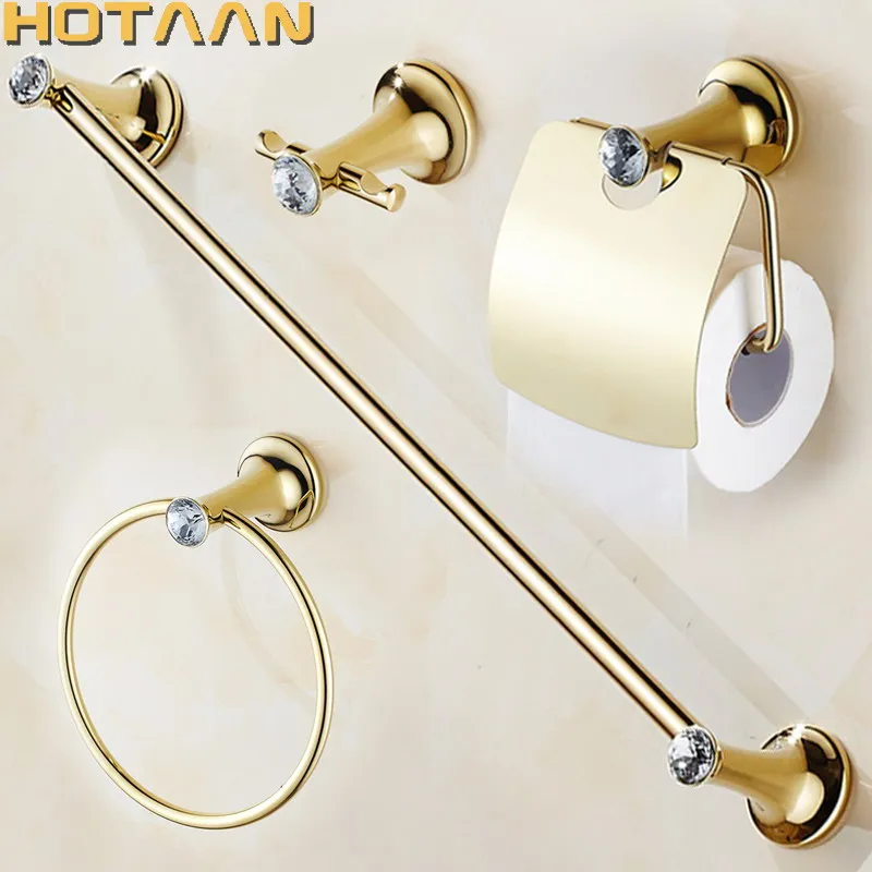 

Набор аксессуаров для ванной HOTAAN золотой цвет