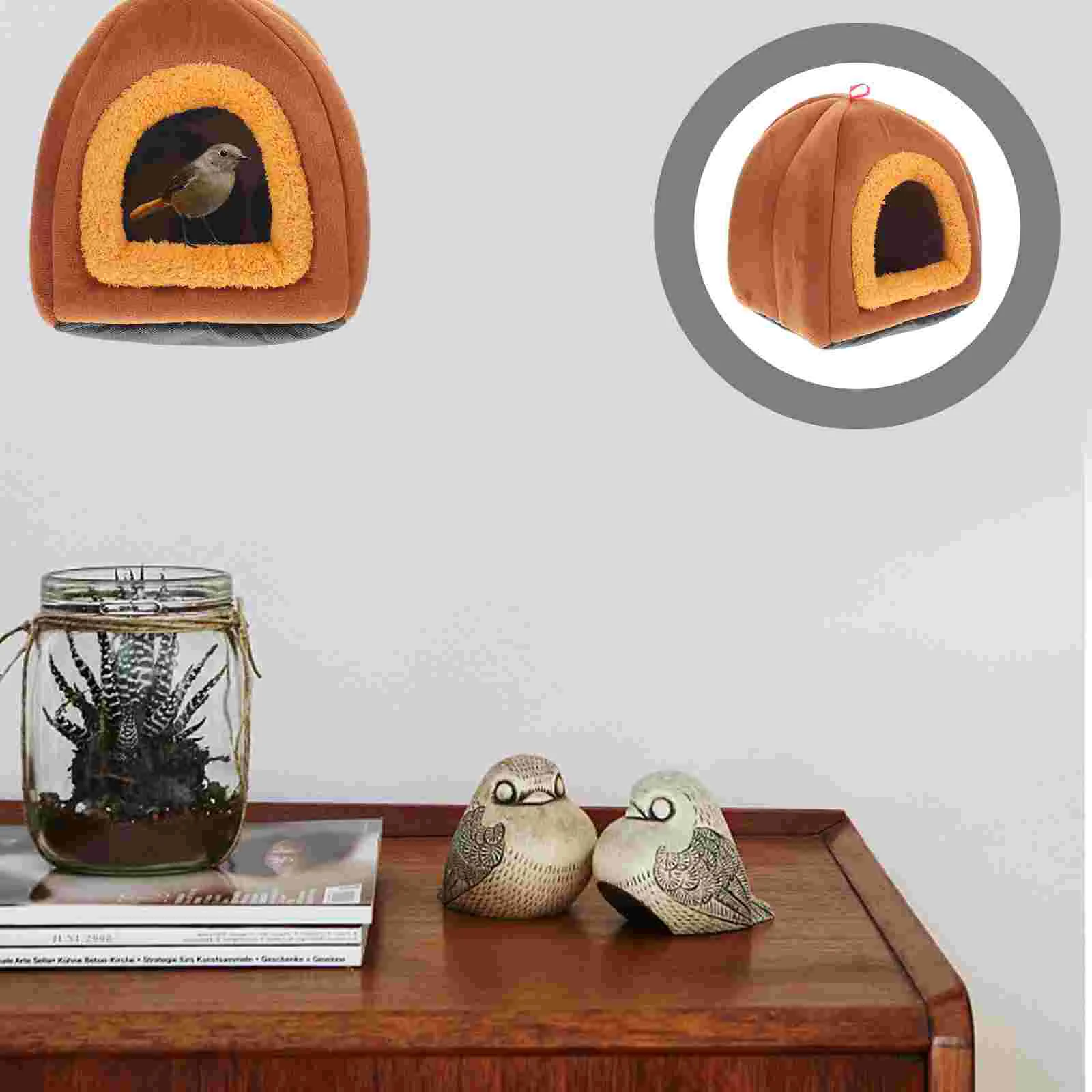 

Hamster Bed Hut Hideout Warm House Guinea Animal Rat Fleece Winter Pet Chinchilla Rabbit Cage