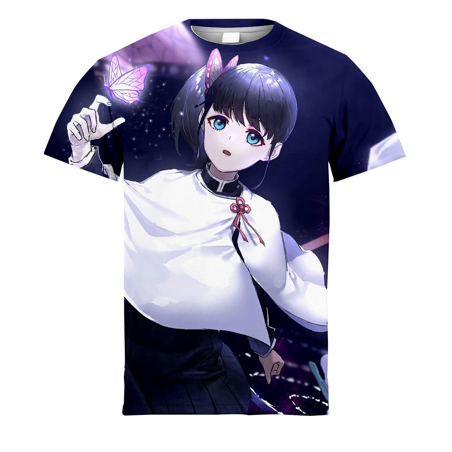 

Футболка женская с коротким рукавом, креативная Повседневная рубашка с 3d ослепительным привидением и принтом «убить края» и бабочкой, лето