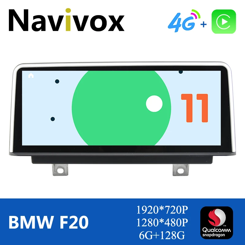 

Автомагнитола Navivox, автомагнитола с процессором Snapdragon 662 для BMW 1, seвозы F20, 2 серии, F22, NBT, экран Android 11, сдвоенный экран, дисплей Mirrorlink BT 5,0