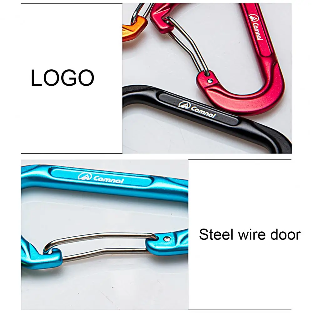 

Useful Accessory Good Toughness D Shape Screw Gates Buckle Carabiner for Camping Climbing Carabiner Carabiner