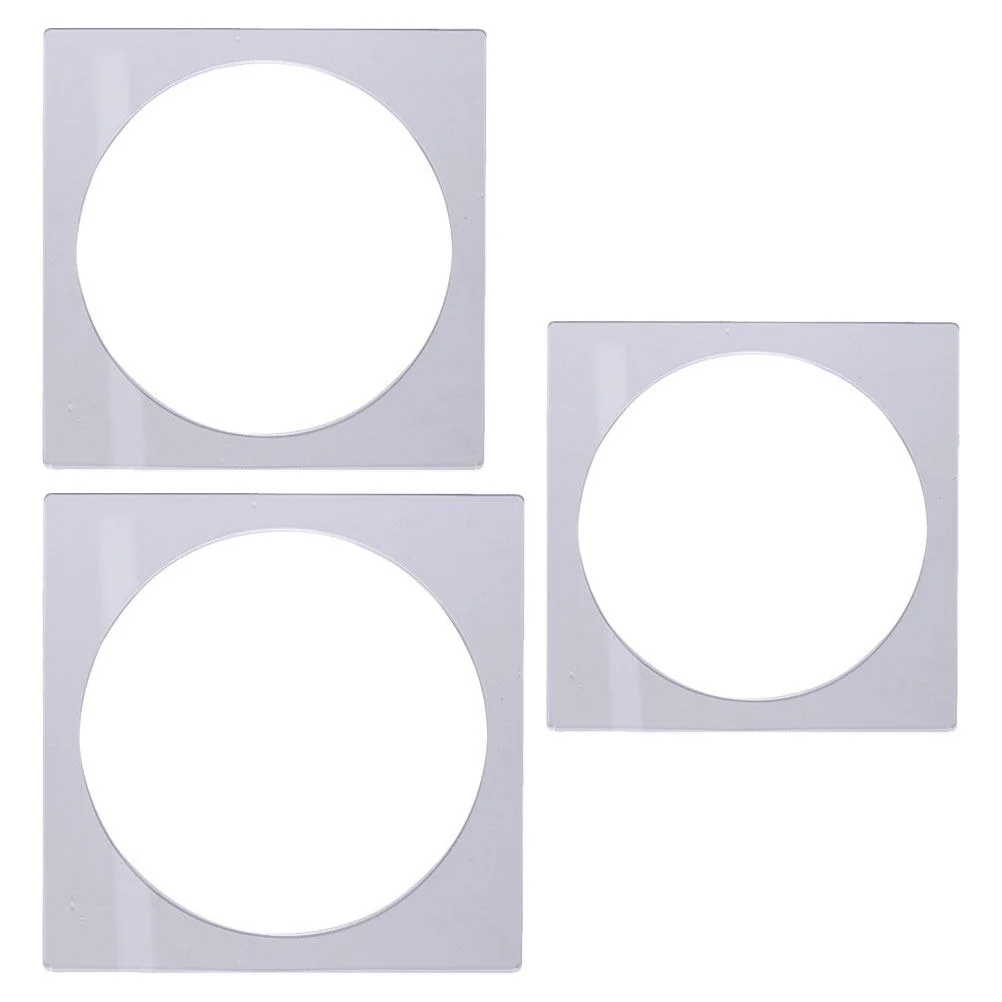 

3 шт. форма для блинов, кольцо для украшения листов, Круглый прозрачный акриловый слой для воротника, 22 х22 см