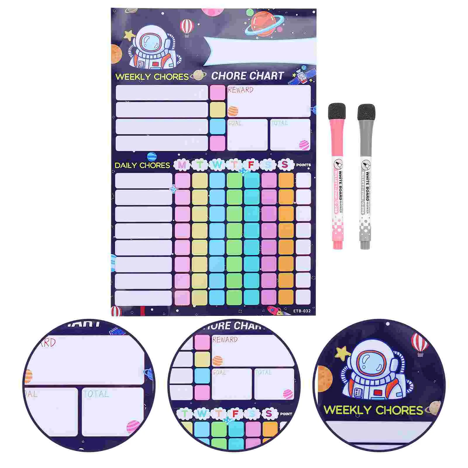 

Reusable Kids Chart Housework Reward Table Calendar Magnetic Refrigerator Children Accessory Whiteboard