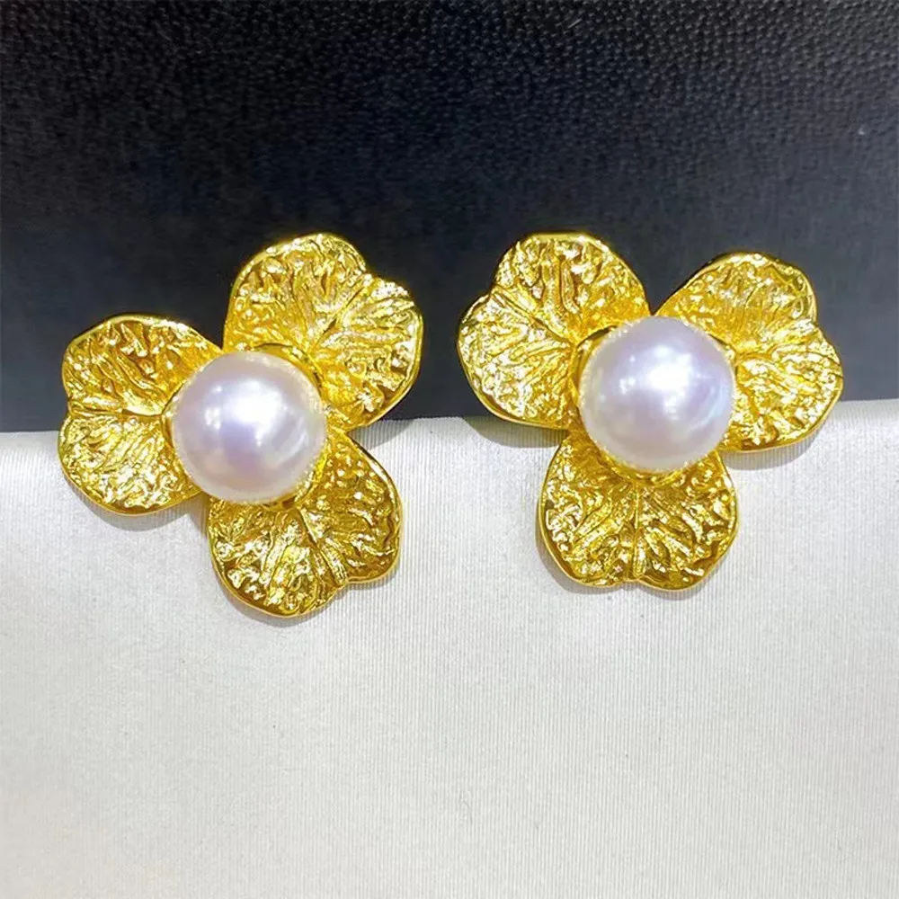 

Серьги-гвоздики из серебра 925 пробы с жемчугом, 7-9 мм