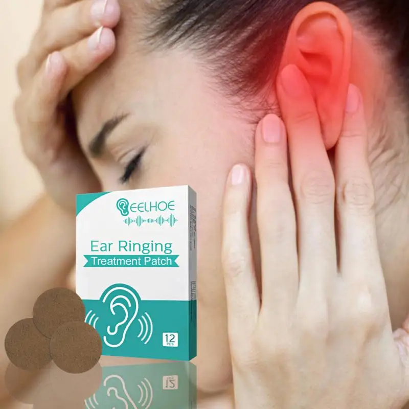 

Пластырь для Лечения шума в ушах, наклейка для снятия боли при глухих ушах, против головной боли, для расслабления мозга, медицинский пластырь