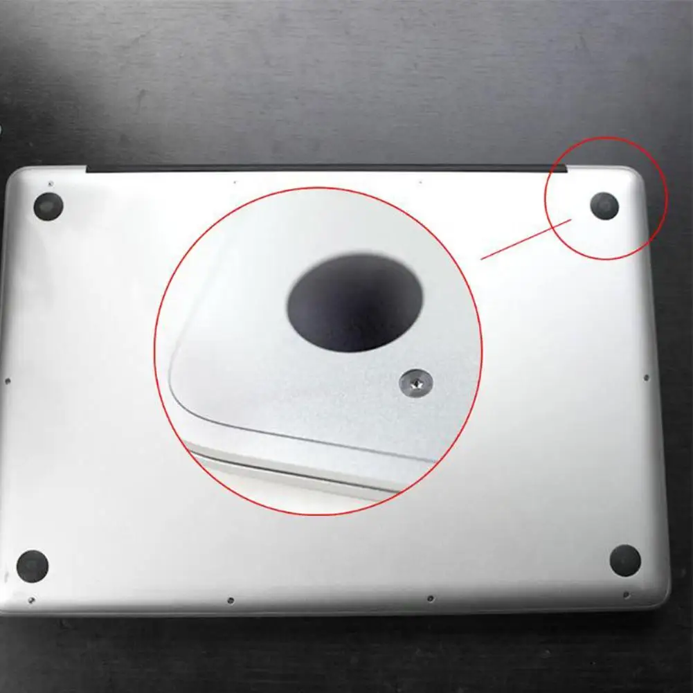 4pcs/set OEM Bottom Case Rubber Foot Notebook Feet Pad For Macbook Replacement Black Mat Pro Retina A1398 A1425 A1502 - купить по