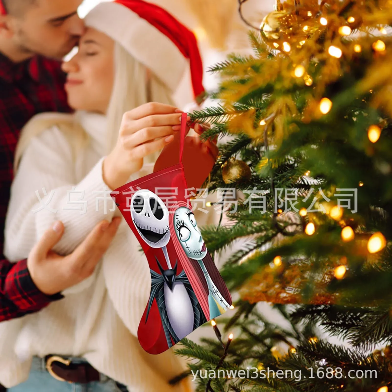 5 шт. носки Ночь перед Рождеством Джек Скеллингтон Салли кулон праздничное