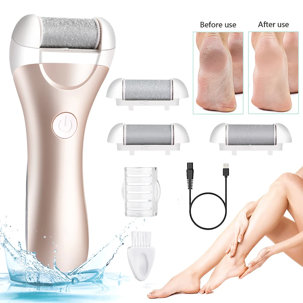 

Charged Electric Foot File Hard Dry Dead Skin Callus Remover Effective for Hard Cracked Clean Grinding Pedicure Foot Care Tools