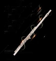 flute instrument 16 hole closed hole cupronickel plated nickel silversilver flute instrument c key student test grade beginner