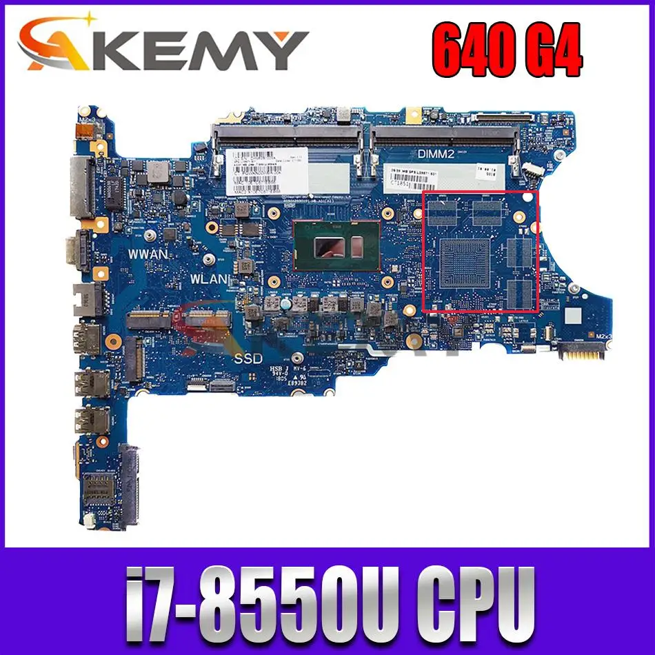 

Laptop Motherboard HP ProBook 640 G4 L09567-601 L09567-001 L09567-501 CPU i7-8550U CPU 6050A2930101-MB 100% test ok