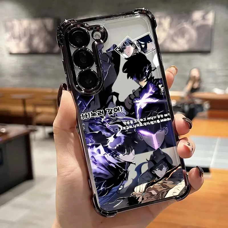 Фото Чехол Anime S-olo l-eveling для Samsung S25 Edge S24 S23 S22 S21 S20 Note 20 Ultra Plus Lite с покрытием и защитой от падения №3
