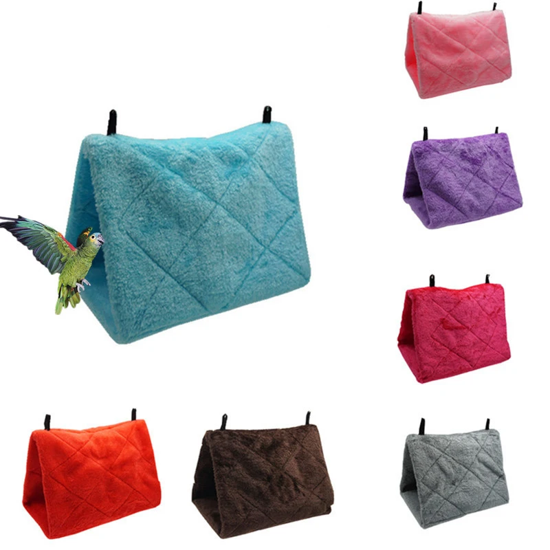 

Палатка для птиц с теплым попугаем, подвесные аксессуары для сна, для хомяка, домика, хижины, домик для домашних животных, гамак, клетка для птиц, инкубация