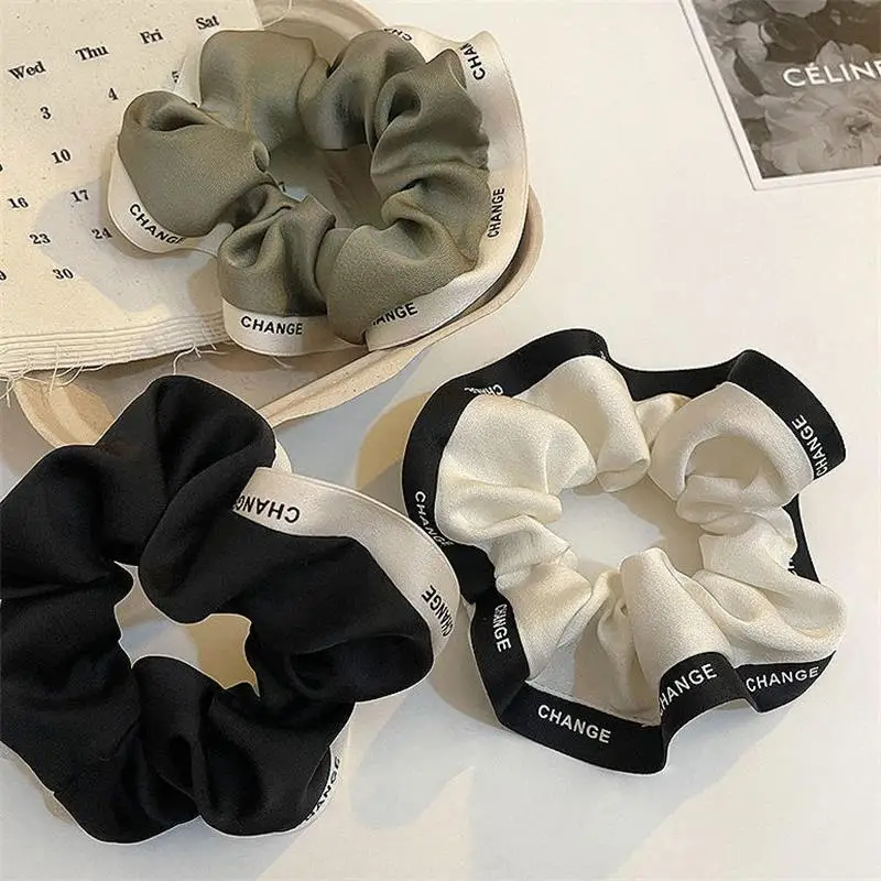 

Minleyaa High-End Elegant Large Intestine Circle Hair Circle Korean Hair Rope Tie Head Rope Headdress Head Flower FQ01