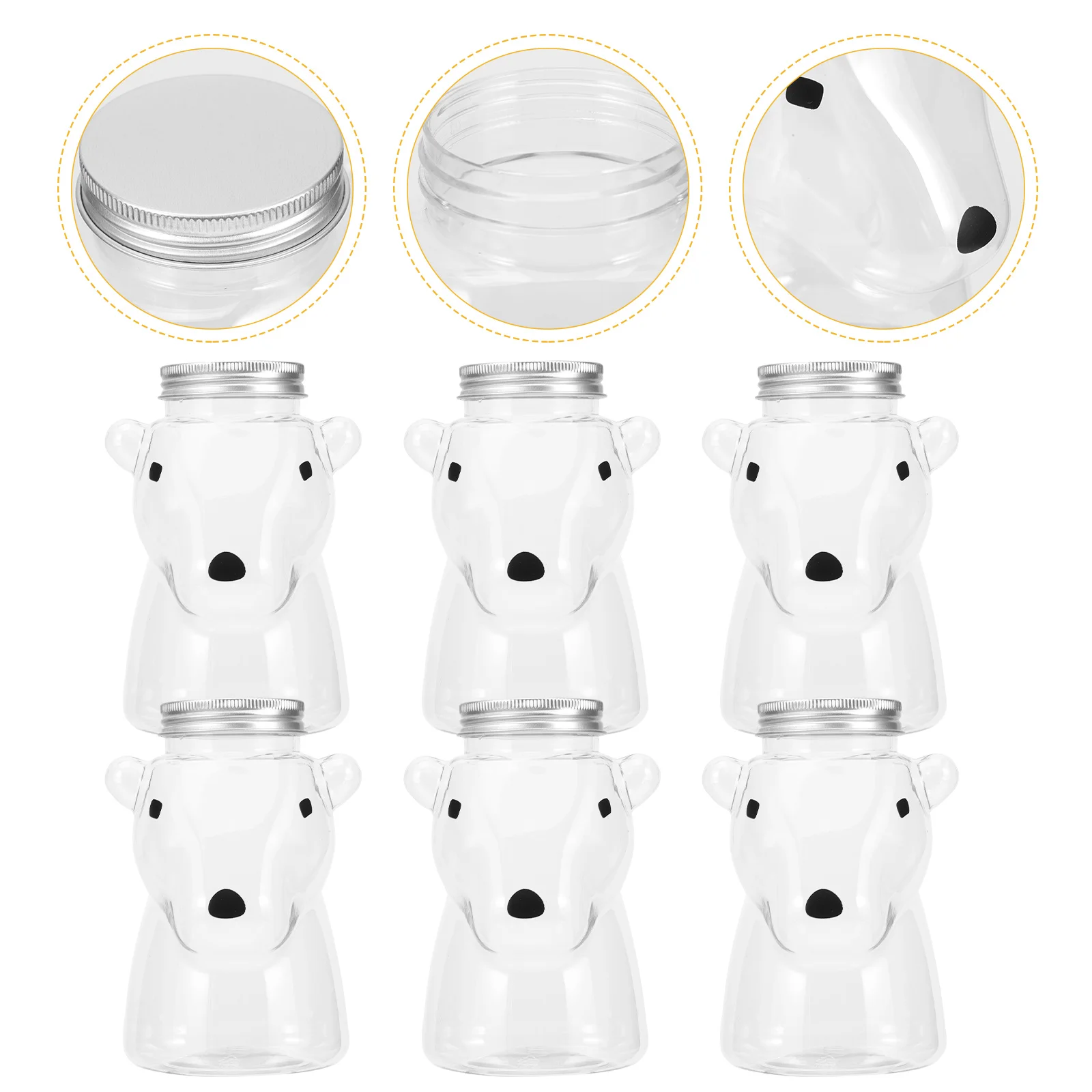 

6pcs Creative Bottles Party Beverage Bottles Bottles Drinking Bottles