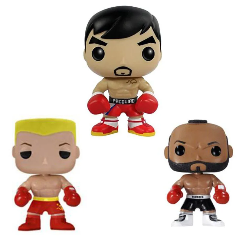 

Rocky Apollo Creed Balboa Ivan Drago Clubber Lang Team Pacquiao Manny Pacquiao Vinyl Dolls Action Figure Model Toy 10cm