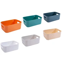 6pcs kitchen storage bins stackable kitchen organizer container bins with handles colorful organizer baskets trays for classroom