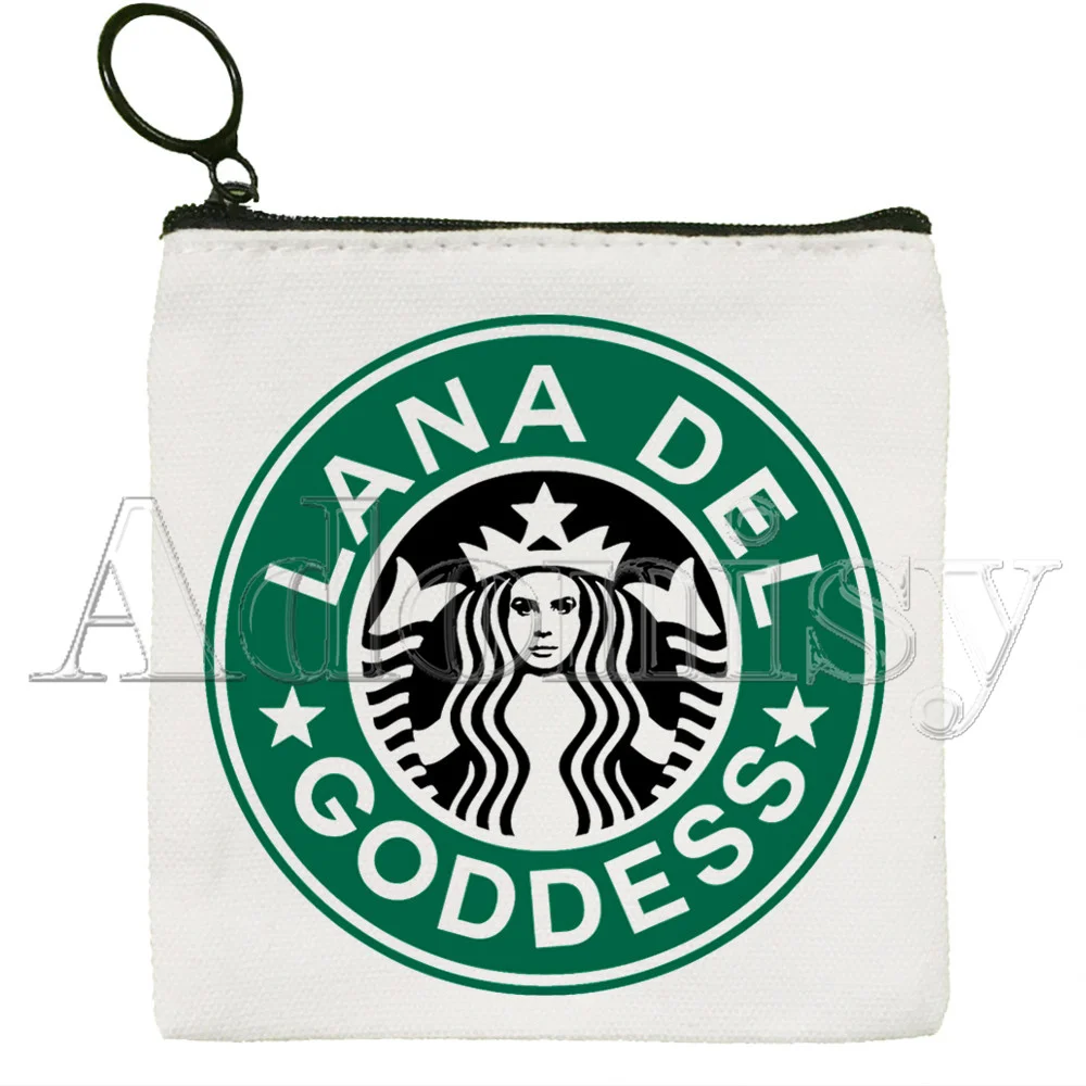 Lana Del Rey New Women's Bag Pure White Bag Handmade Cloth Bag Coin Purse Whiteboard  Bag Handbag