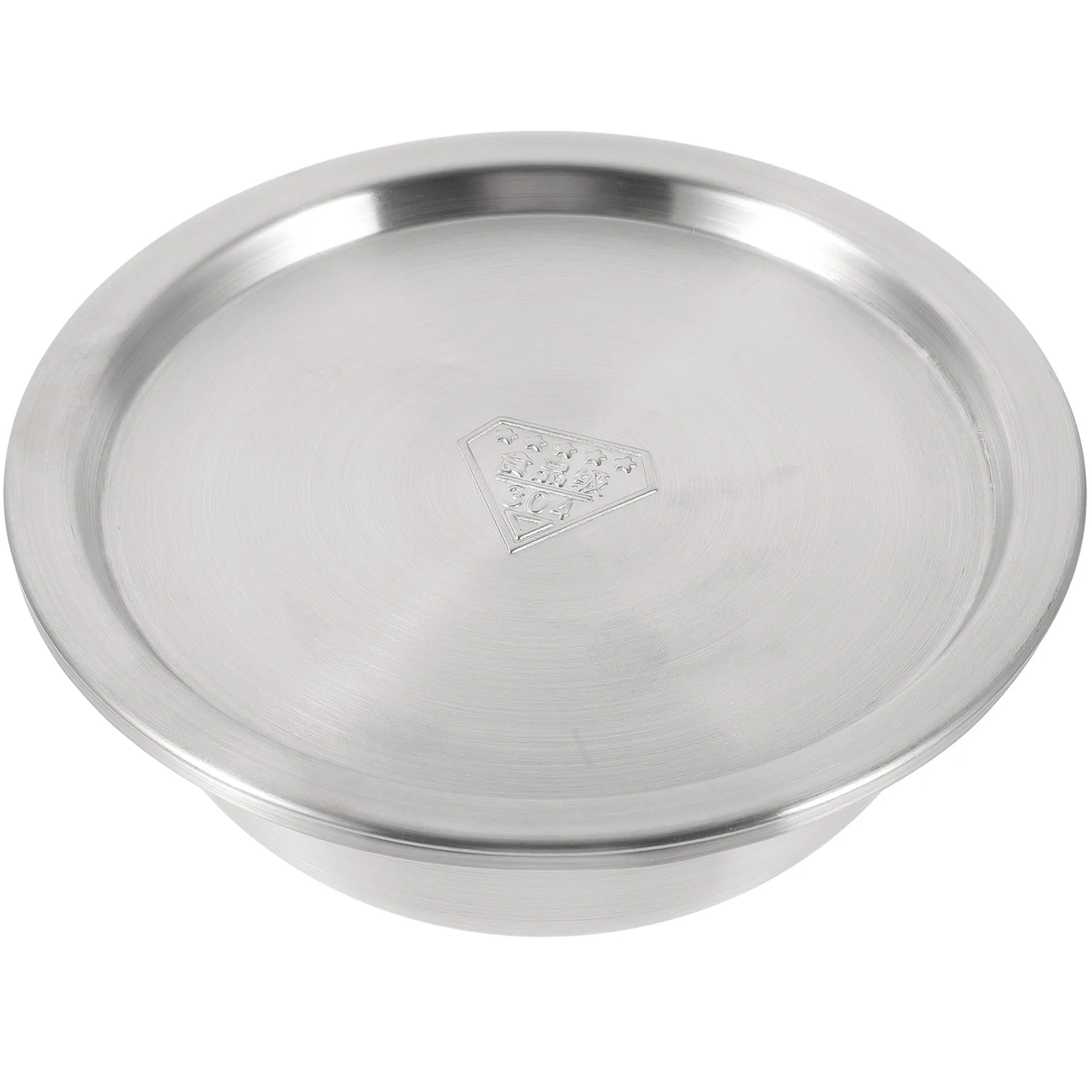 

Mixing Bowl Lid Stainless Steel Salad Kitchen Storage Large Fruit Tray Metal Soup