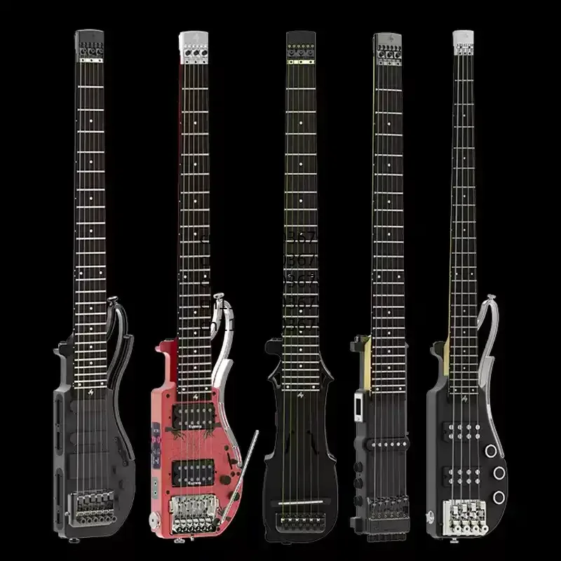 Фото Портативная складная электрогитара Travel Guitar FT-221S без головки, бесшумная, для начинающих и профессионалов PerforAlp №4