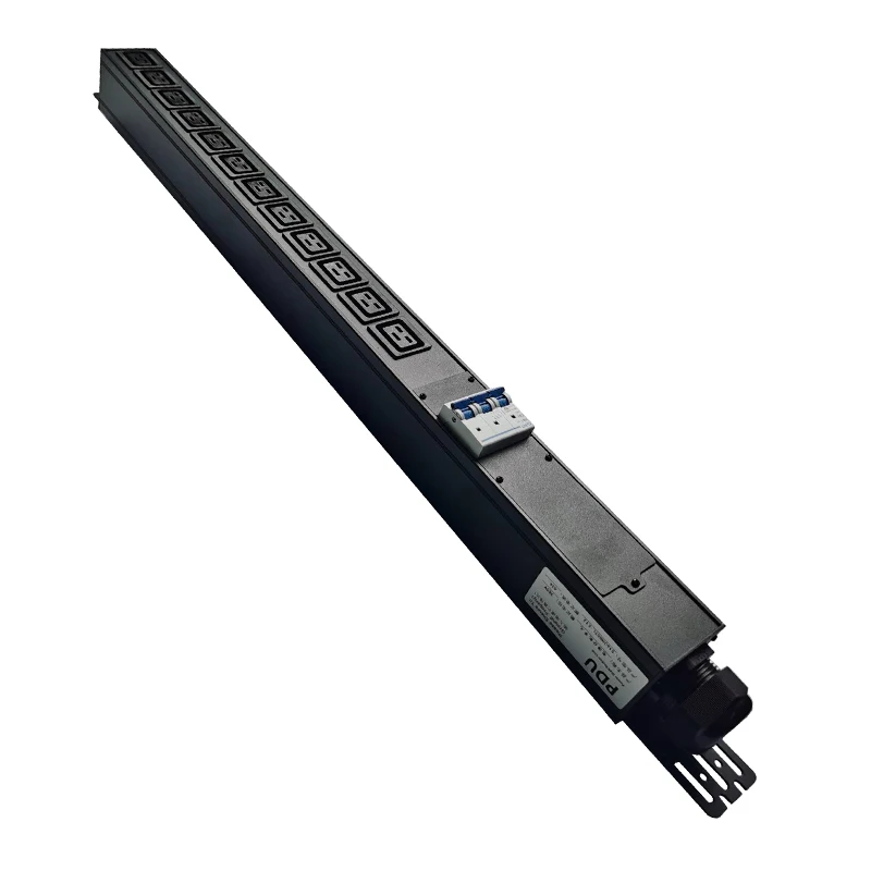 

Three-phase 380V 63A 47KW 12-bit IEC-C19 High Power Rack Type Aluminum Alloy PDU Socket with Air Switch