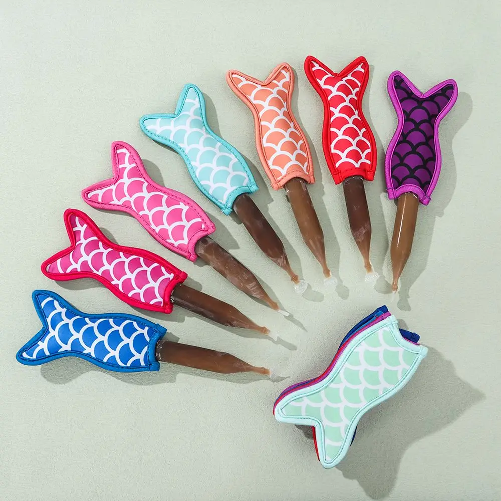 

Tail Stubby Colorful Keep Cooled Cold insulation Cooler Sleeve Icy Pole Holder Ice Cream Stick Covers Popsicle Cover
