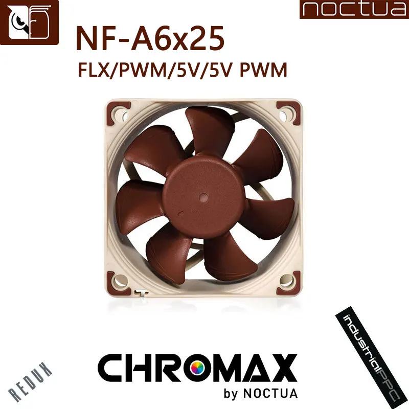 Noctua NF-A6x25 чехол Вентилятор 60 мм компьютер Cooles Fan 5V/12V Интеллектуальный контроль