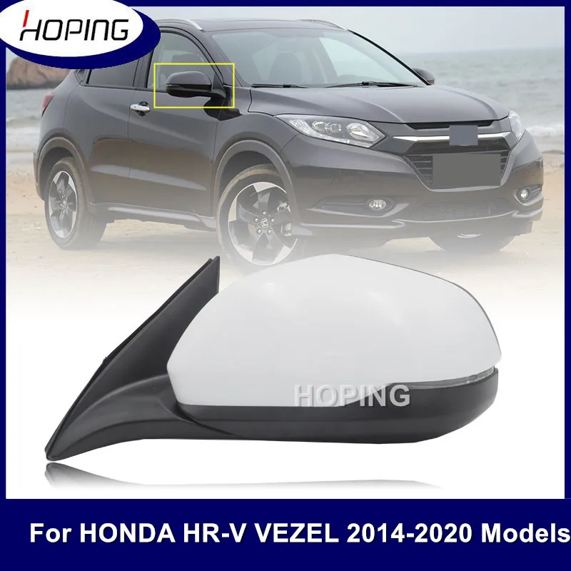 Hoping  Exteriror Rearview Side Mirror For HONDA HRV 2014 2015 2016 2017 2018 VEZEL RU1 RU5 Rear View Wing Door Mirror Assy