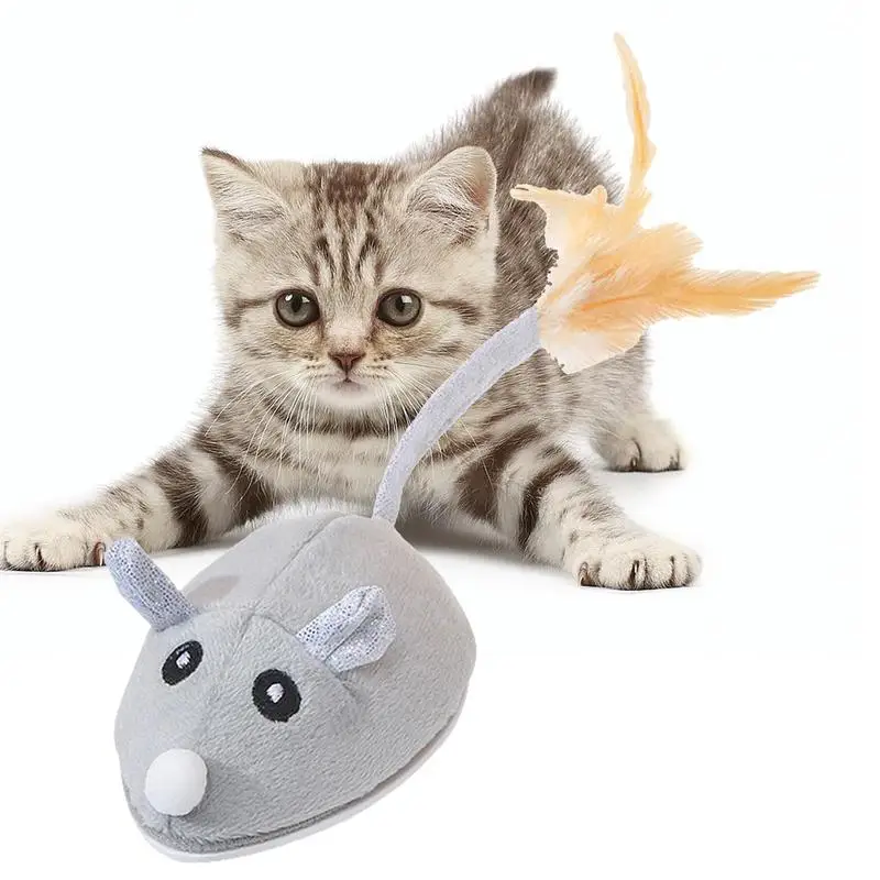 

Interactive Mouse Cat Toys Cat Toys For Indoor Cats Mimics Motion Of Real Prey Movable Rechargeable Cat Exercise Toys For Indoor