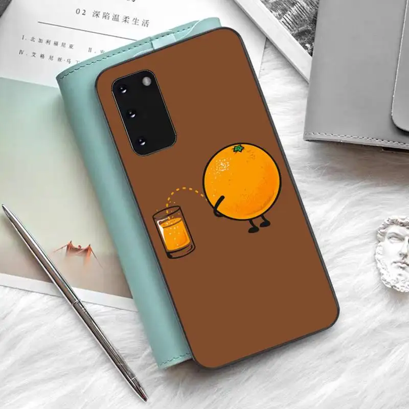 Funny Cartoon Food Phone Case for Samsung S20 lite S21 S10 S9 plus for Redmi Note8 9pro for Huawei Y6 cover