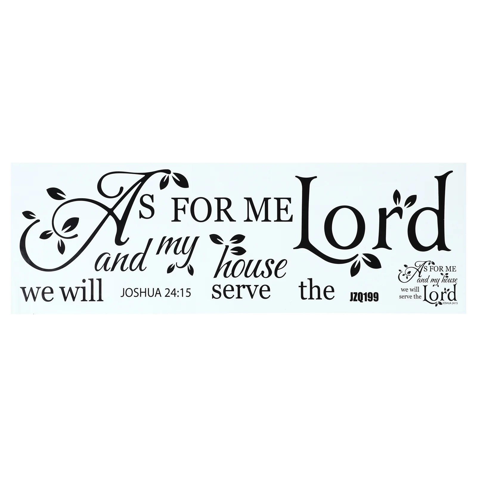 

1PC Peel and Stick Removable DIY As for Me and My House We Will Serve The Lord Wall Sticker
