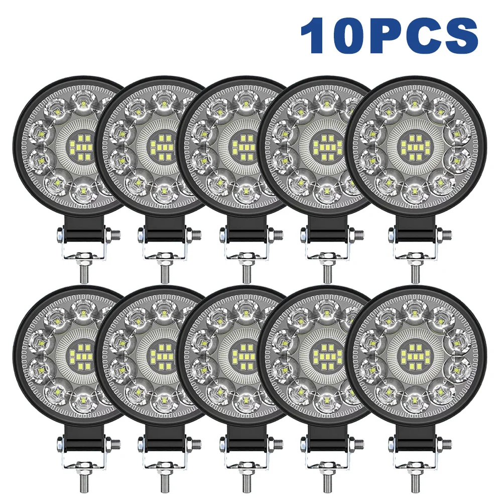 

MINI Combo светодиодный светильник 63 Вт водонепроницаемый светодиодный прожектор передние фары для автомобиля рабочие фары для грузовика внедорожника фонарь дальнего света противотуманная фара