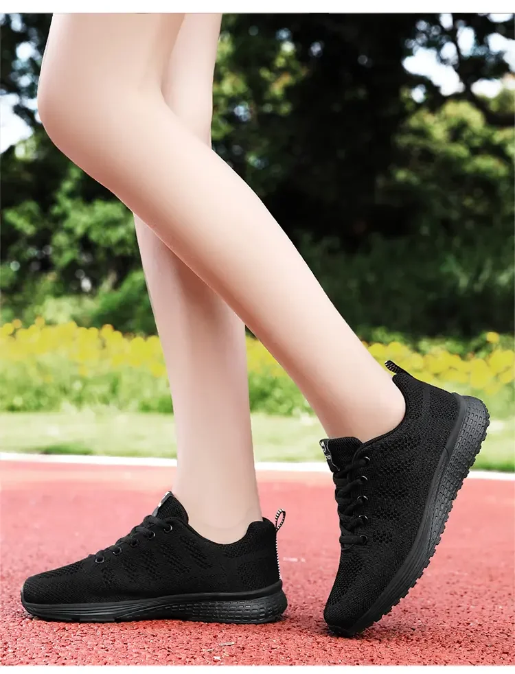 Women Casual Shoes Fashion Breathable Walking Mesh Flat Shoes Sneakers Women 2023 Gym Vulcanized Shoes White Female Footwear
