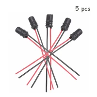 5 pcs lot t10 connector rubber straight with wires w5w lamp connectors t10 lamp holder t10 auto lamp socket with wires
