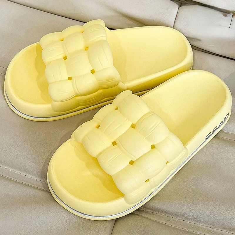 이불 damskie sandały na platformie letnie klapki japonki miękkie odkryte plażowe slajdy antypoślizgowe kryty