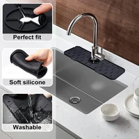 kitchen faucet drain pad soap drain tray bathroom splash resistant silicone absorbent mat countertop protector toilet accessorie