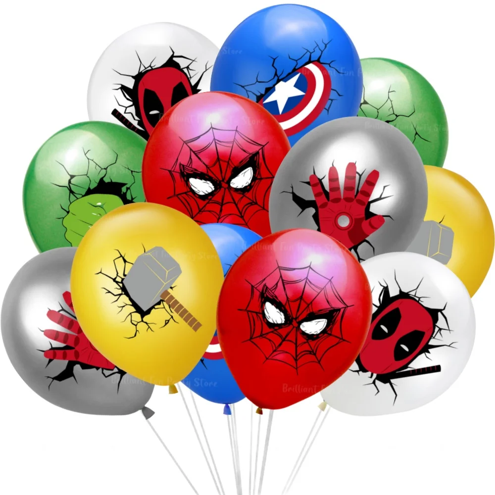 Marvel Мстители украшения на день рождения супергерой Человек-паук Железный