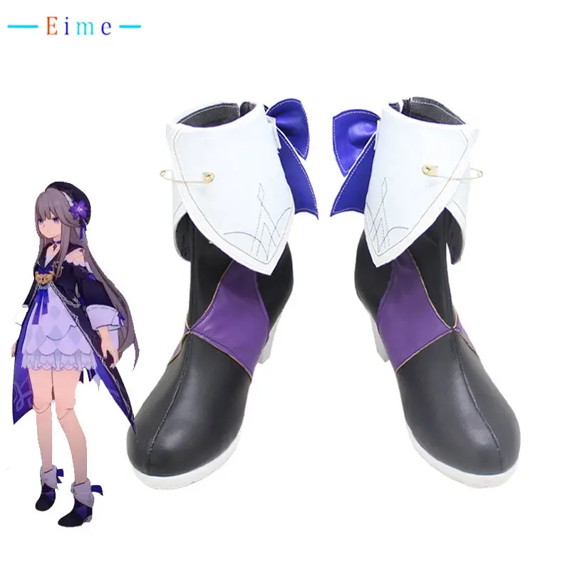 

Game Honkai Impact 3 Honkai: Star Rail Herta Cosplay Shoes Halloween Carnival Boots Cosplay Prop PU Leather Shoes Custom Made