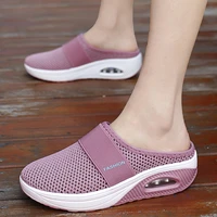 women sandals fashion wedges platform shoes female slides womens slippers breathable mesh lightweight ladies footwear