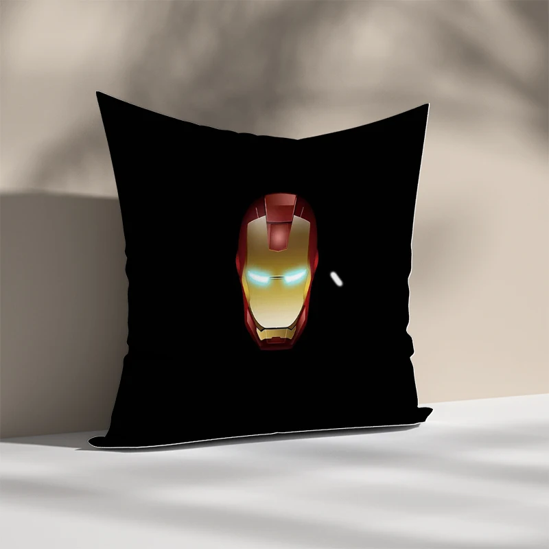 

Anime Pillow Cover Iron Man Cushion Decorative Pillows 45x45 Cushions Covers Pillowcase Sofa Bed Throw Home Decor Sleeping Cases