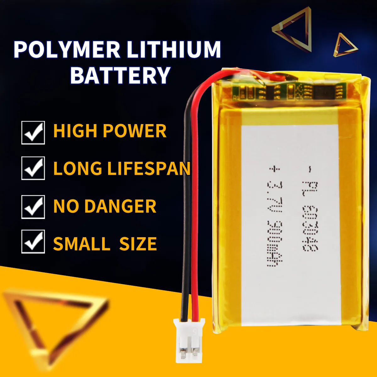 

603048 3.7V 900mAh Polymer Lithium Rechargeable Battery for GPS navigator MP5 Bluetooth Headset PS4