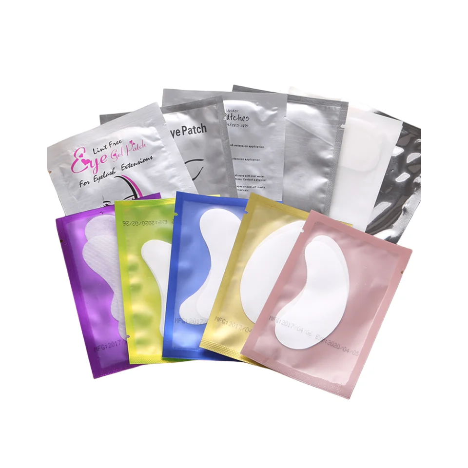 50pcs Patches for Building Hydrogel EyePads Eyelash Extension Paper Stickers Lint Free Under Eye Pads Makeup Supplies