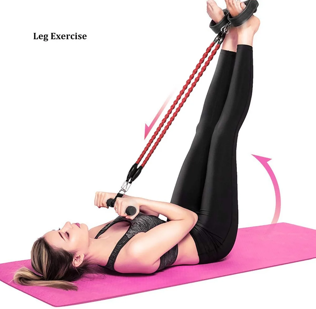 Sports Fitness Resistance Bands Stretching Strap Set For Leg Arm Yoga Waist And Legs Shaping Gym Bouncing Training Equipment