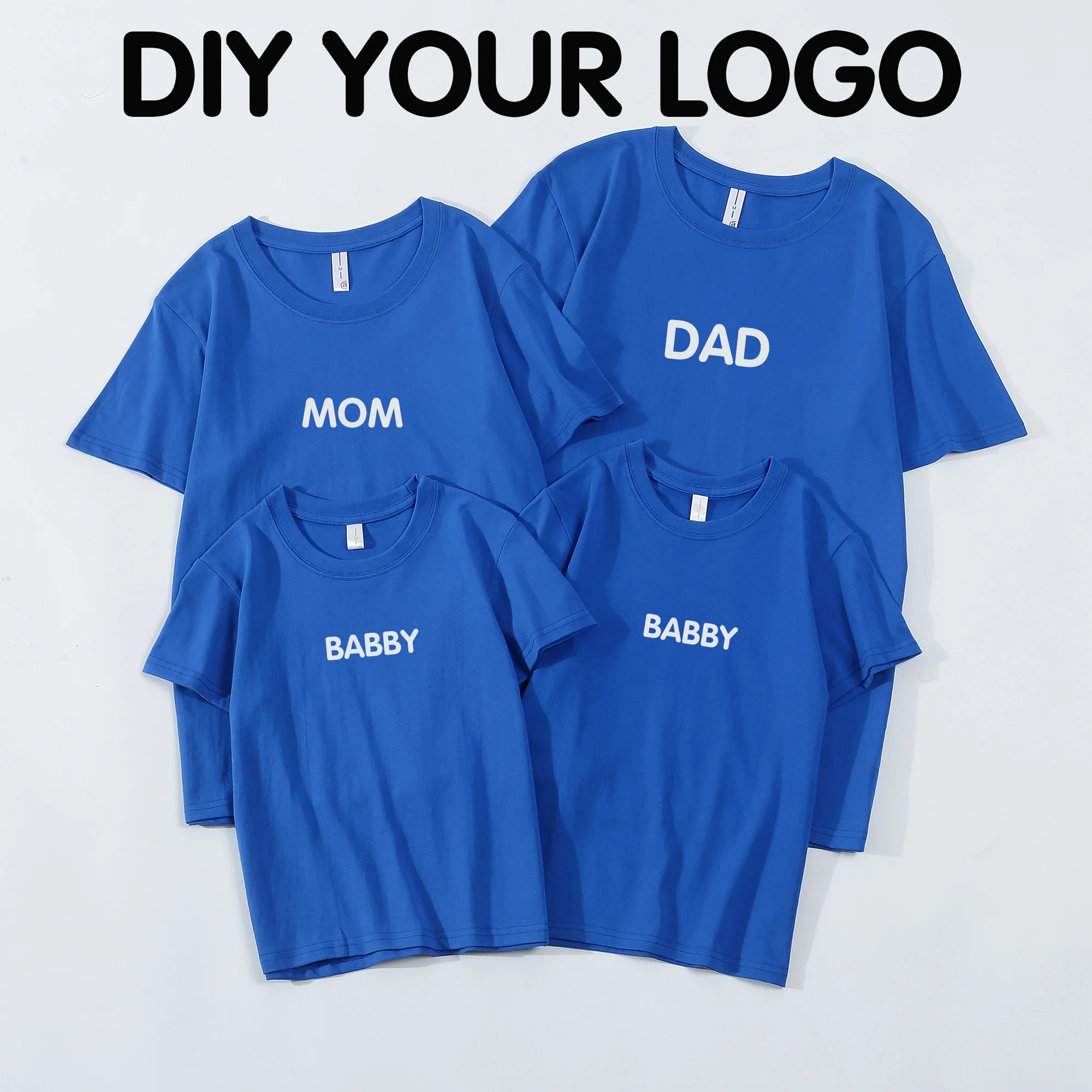 

Футболки с коротким рукавом для мужчин и женщин, хлопковые топы с индивидуальным логотипом «сделай сам» и изображением текста, лето