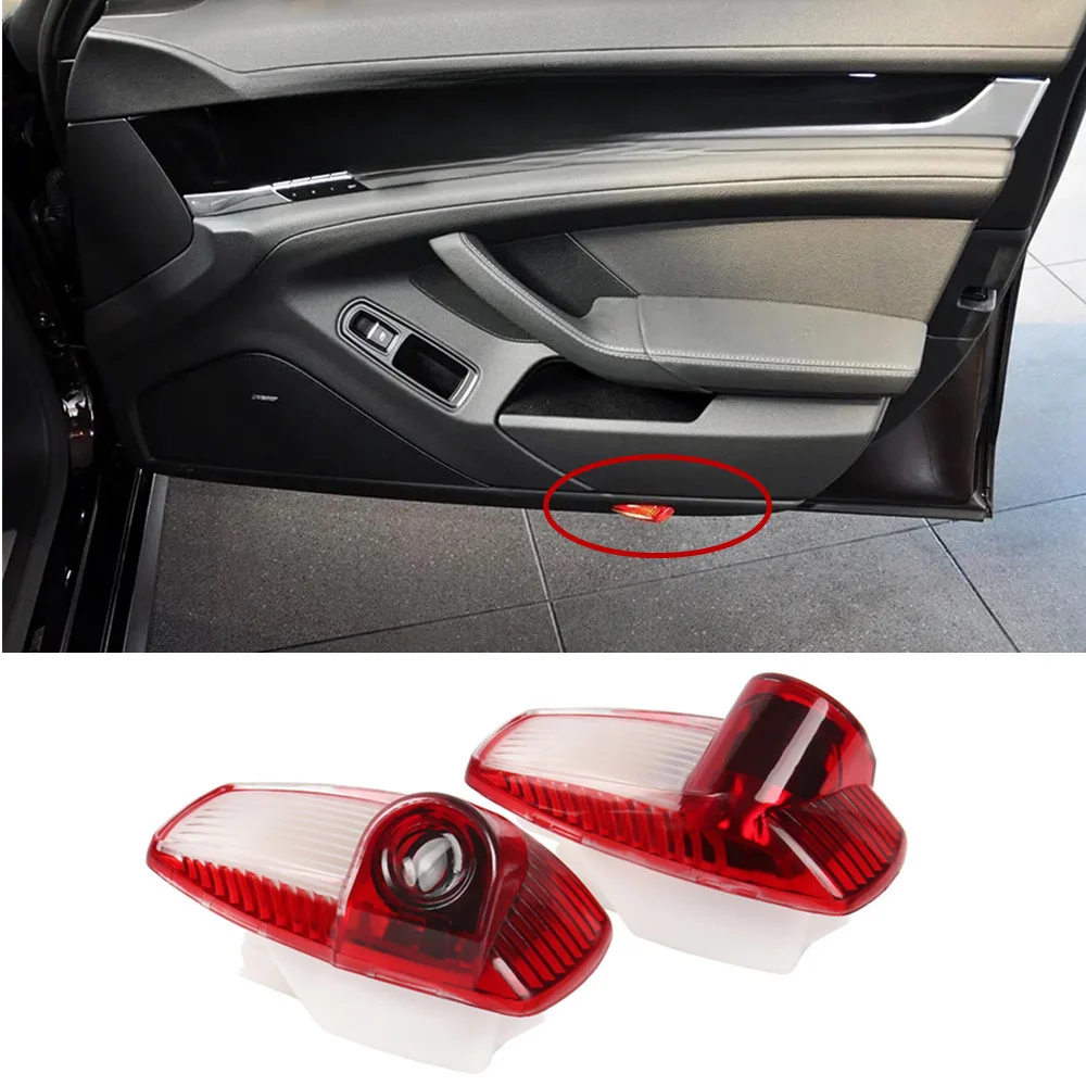 

2 шт., автомобильные проекторы для дверей Porsche Panamera 970 Boxster 896 987 Cayman 911 997