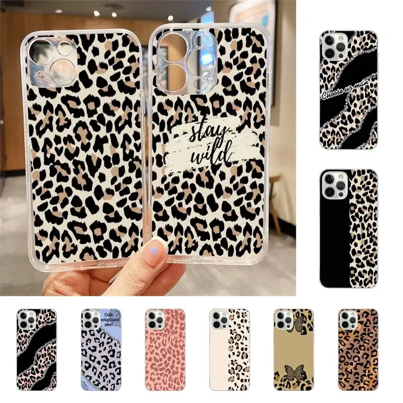 

Fashion Tiger Leopard Print Panther Phone Case For Iphone 7 8 Plus X Xr Xs 11 12 13 Se2020 Mini Mobile Iphones 14 Pro Max Case