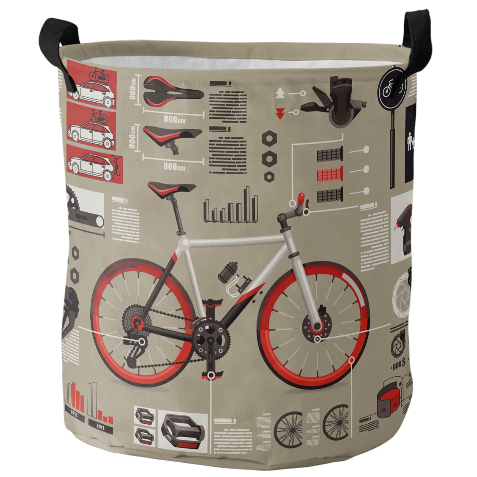 

Велосипедная корзина для белья, корзина для хранения игрушек, складная фотокорзина для грязной одежды, корзины для организации