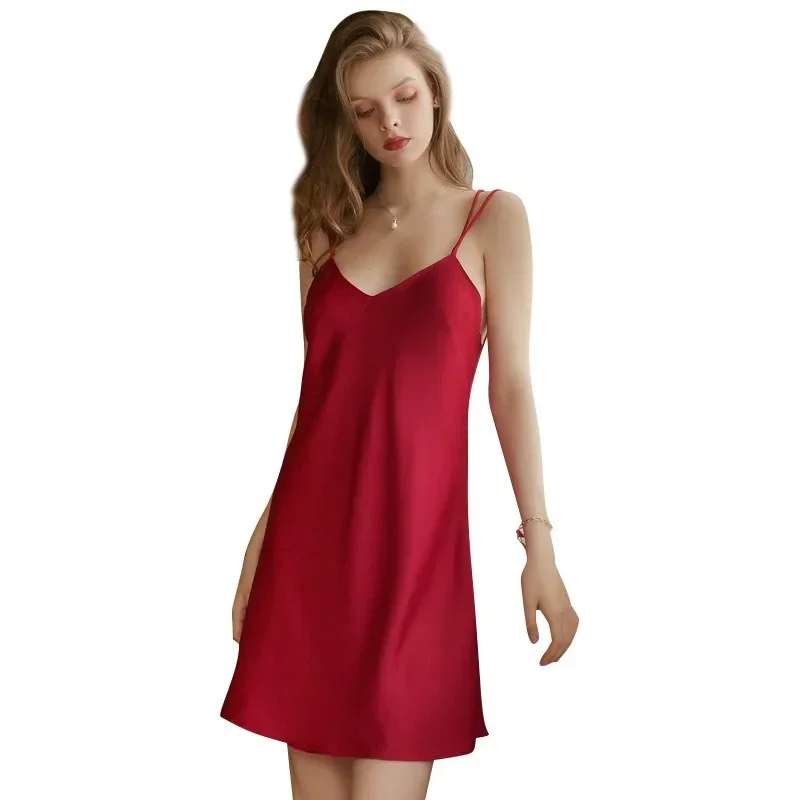 Лидер продаж сексуальное ночное платье Ice Shreds спальное на бретельках ночная